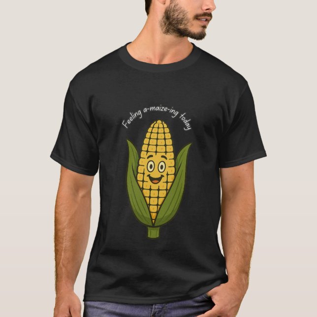 Camiseta divertida con un chiste de maíz que dice  (Anverso)
