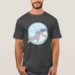 Camiseta divertida con un tiburón padre genial Pun