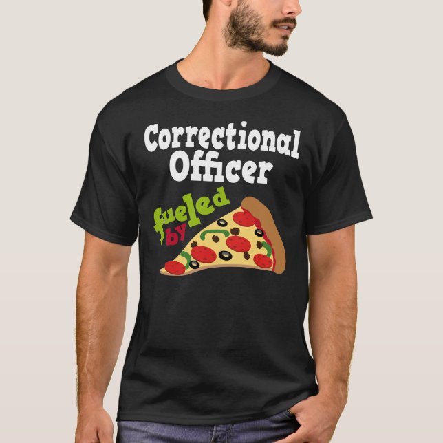 Camiseta (divertida) correccional de la pizza del (Anverso)