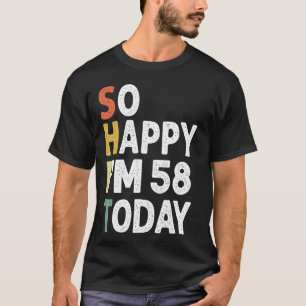 Camiseta divertida cosecha de cumpleaños de 59 años de edad
