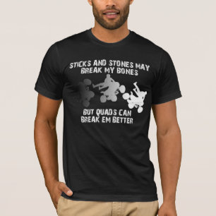 Camiseta Divertida Cuadrupedo Sticks And Stones Qu