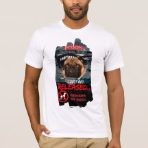 Camiseta Divertida Cuidado con el Perro – Tee de P