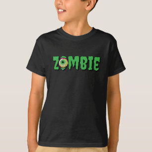 Camiseta Divertida curiosa miedo Cute zombie Halloween Typo