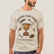 Camiseta Divertida Dadding Es Mi Cardio Sin Gimnas