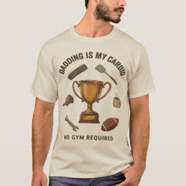 Camiseta Divertida Dadding Es Mi Cardio Sin Gimnas