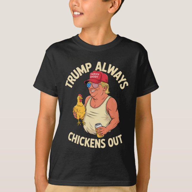 Camiseta divertida Daddy Tarifa Meme Taco Trump Si (Anverso)
