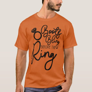 Camiseta Divertida dama de honor novia Bachelorette Boots B