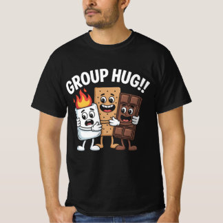 Camiseta divertida de abrazo grupal con vibracione