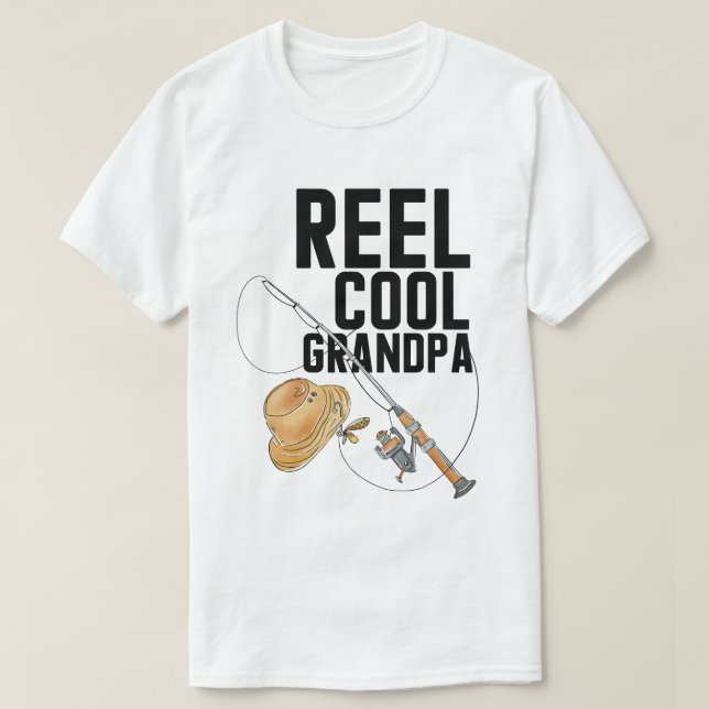 Camiseta divertida de abuelo genial con carrete de (Diseño del anverso)