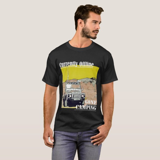 Camiseta divertida de acampada (Anverso completo)