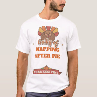 Camiseta divertida de Acción de Gracias de pavo cu