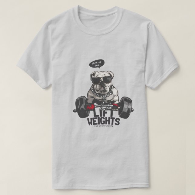 Camiseta divertida de acondicionamiento físico par (Diseño del anverso)