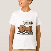Camiseta divertida de ajedrecista 'Me rindo'