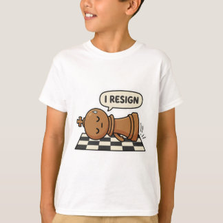 Camiseta divertida de ajedrecista 'Me rindo'