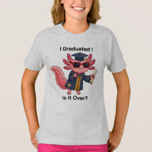 Camiseta divertida de ajolote graduado ¿Se acabó?