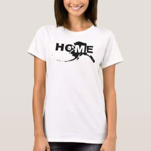 Camiseta Divertida de Alaska Hogar Lejos del Estad