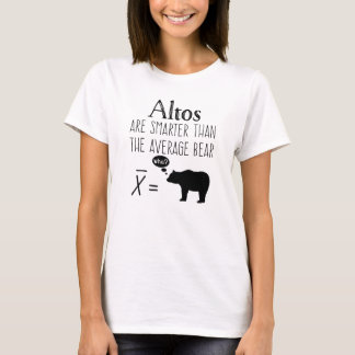 Camiseta divertida de alto - Oso medio