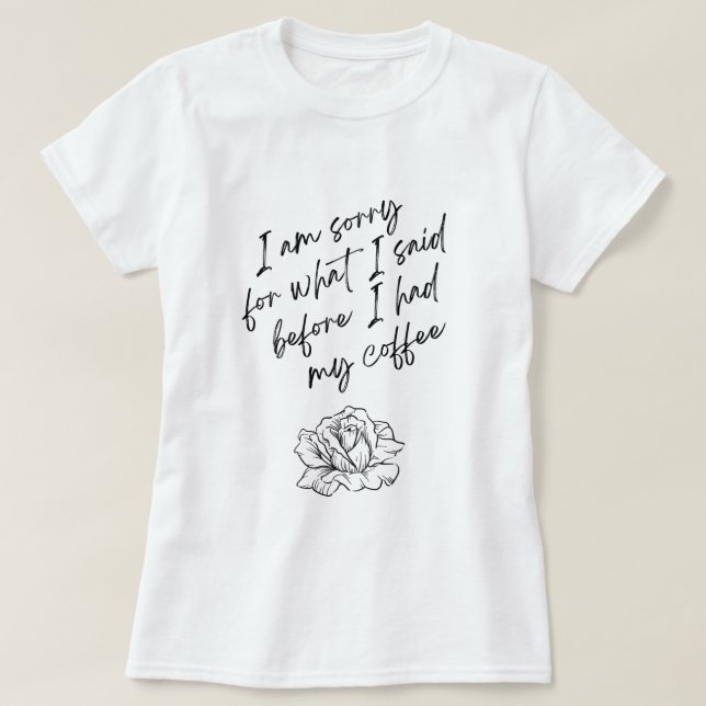 Camiseta divertida de amante del café (Diseño del anverso)