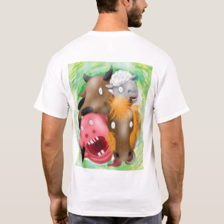 Camiseta divertida de animales de dibujos animados
