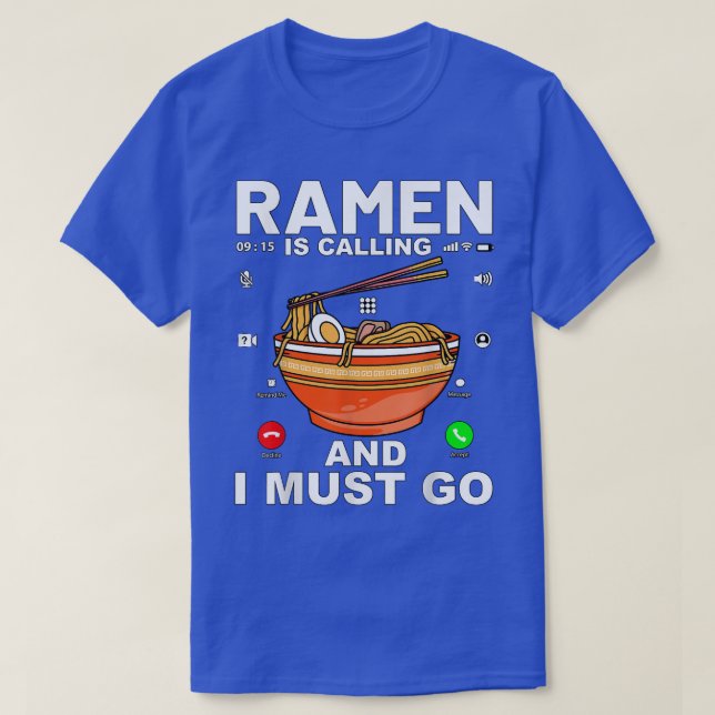 Camiseta divertida de anime japonés de Ramen para  (Diseño del anverso)