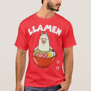 Camiseta divertida de anime kawaii Ramen, Llamen L
