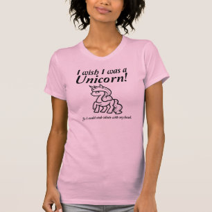 Camiseta Divertida de Apuñalamiento de Unicornio