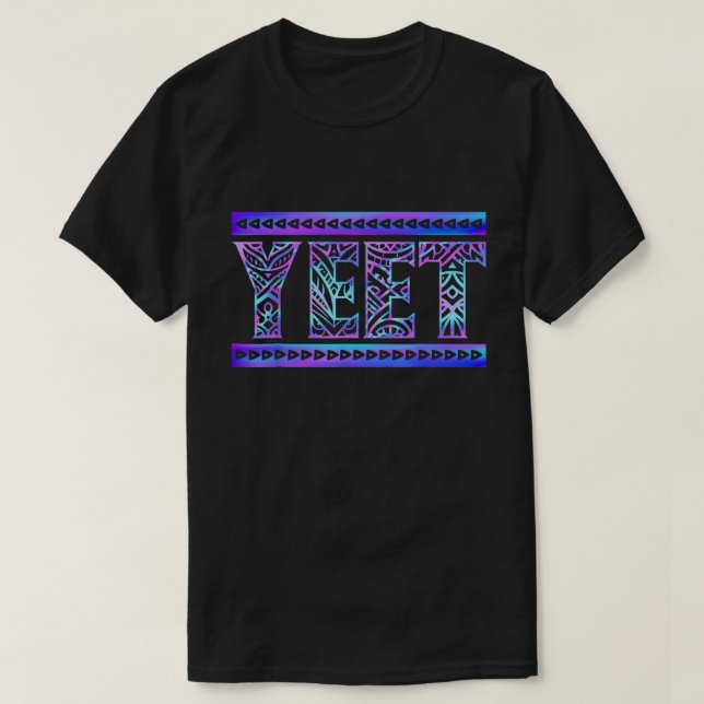 Camiseta divertida de arte con gradiente tribal Ye (Diseño del anverso)