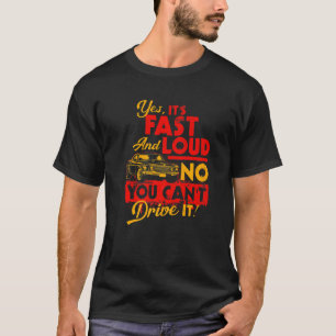 Camiseta divertida de autos Sí es rápido y fuerte