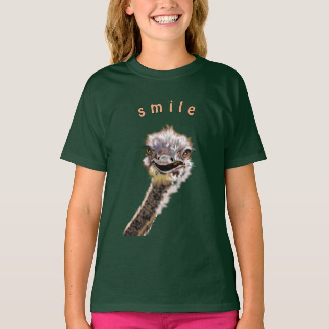 Camiseta divertida de avestruz (Anverso)