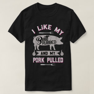 Camiseta Divertida de Barbacoa con Puré de Cerdo a