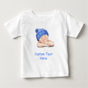 Camiseta divertida de bebé durmiendo con texto per