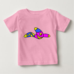 camiseta divertida de bebé gusano camiseta de gusa