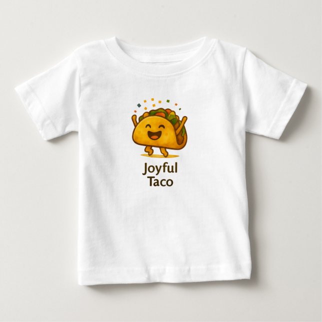 Camiseta Divertida de Bebé Taco Adorable para Cump (Anverso)