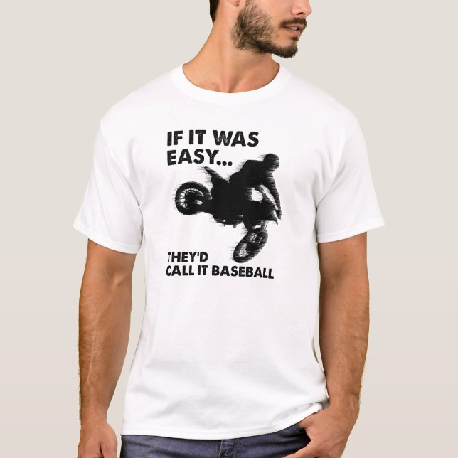 Camiseta divertida de béisbol fácil (Anverso)