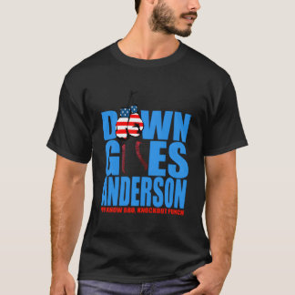 Camiseta divertida de béisbol para hombres Down Go