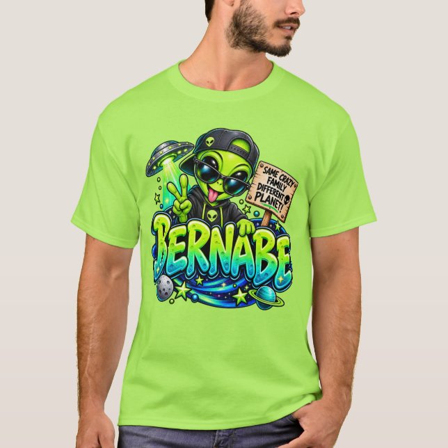 Camiseta divertida de Bernabe Alien (Anverso)