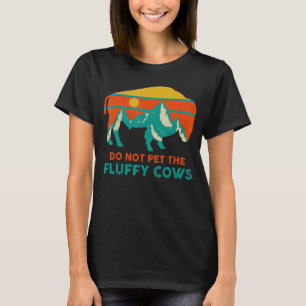 Camiseta Divertida de Bisonte Búfalo No Acaricies