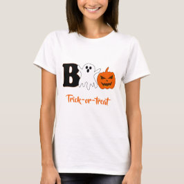 Camiseta divertida de Boo Halloween para mujeres