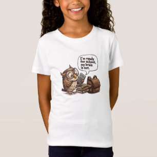 Camiseta divertida de búho lindo para el regreso a