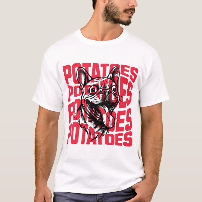 Camiseta Divertida de Bulldog Francés (Anverso)