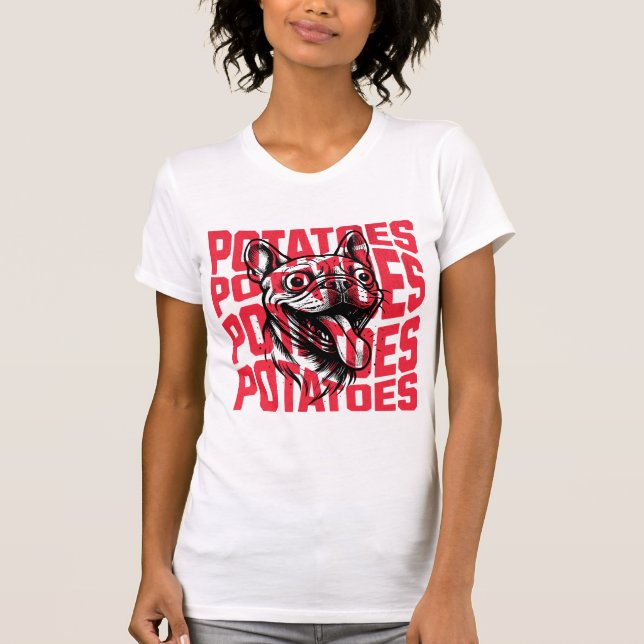 Camiseta Divertida de Bulldog Francés (Anverso)