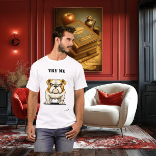 Camiseta Divertida de Bulldog Gruñón