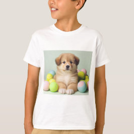 Camiseta divertida de cachorro para niñas y niños.