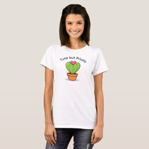 Camiseta divertida de cactus con corazón para el d