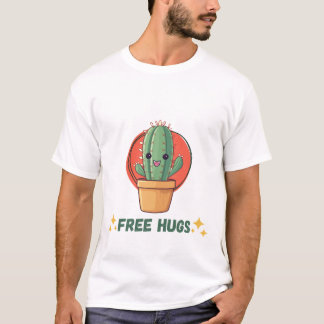 Camiseta divertida de cactus para hombres con abra