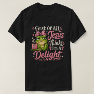 Camiseta Divertida de Café y Fe de Rana