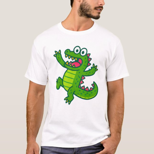 Camiseta divertida de caimán (Anverso)