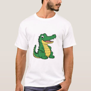 Camiseta divertida de caimán de dibujos animados l