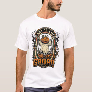 Camiseta Divertida de Calabaza Grabado Vintage Hal