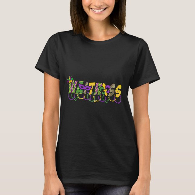 Camiseta divertida de camarera para fiesta de carn (Anverso)